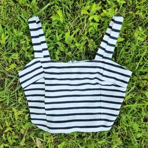 Striped Crop Top Size M